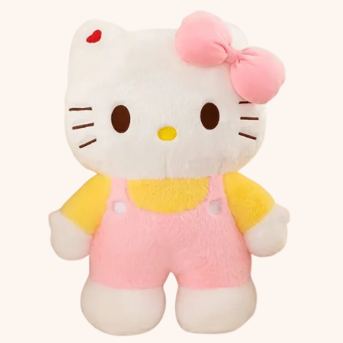 Peluche Hello Kitty XXL ultra douce et moelleuse pour chambre d’enfant - Doudoria