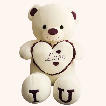 Peluche Amour XXL moelleuse et câline pour offrir ou décorer - Doudoria