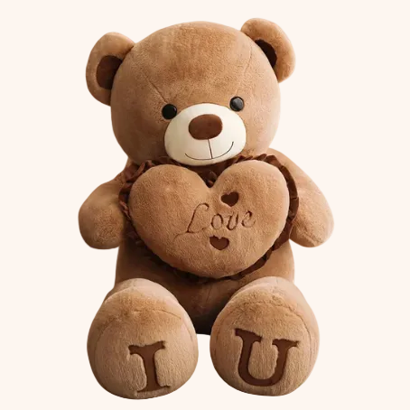 Peluche Amour XXL moelleuse et câline pour offrir ou décorer - Doudoria