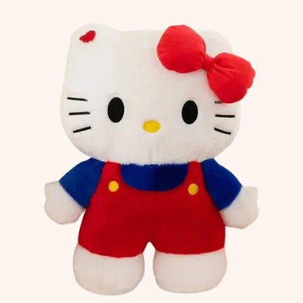 Peluche Hello Kitty XXL ultra douce et moelleuse pour chambre d’enfant - Doudoria