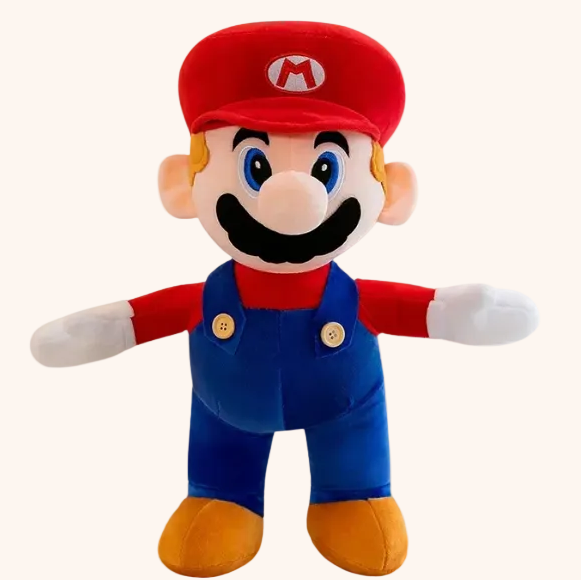 Peluche Mario XXL douce et fidèle au personnage pour collection - Doudoria