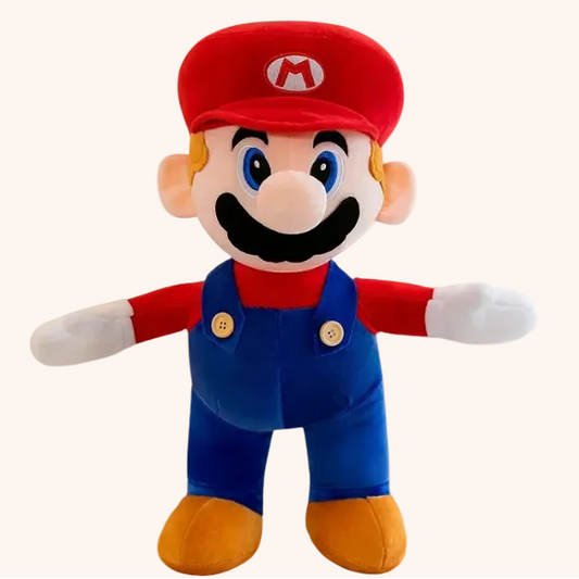 Peluche Mario XXL douce et fidèle au personnage pour collection - Doudoria