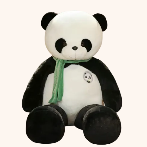 Peluche Panda XXL ultra douce et câline pour chambre d’enfant - Doudoria