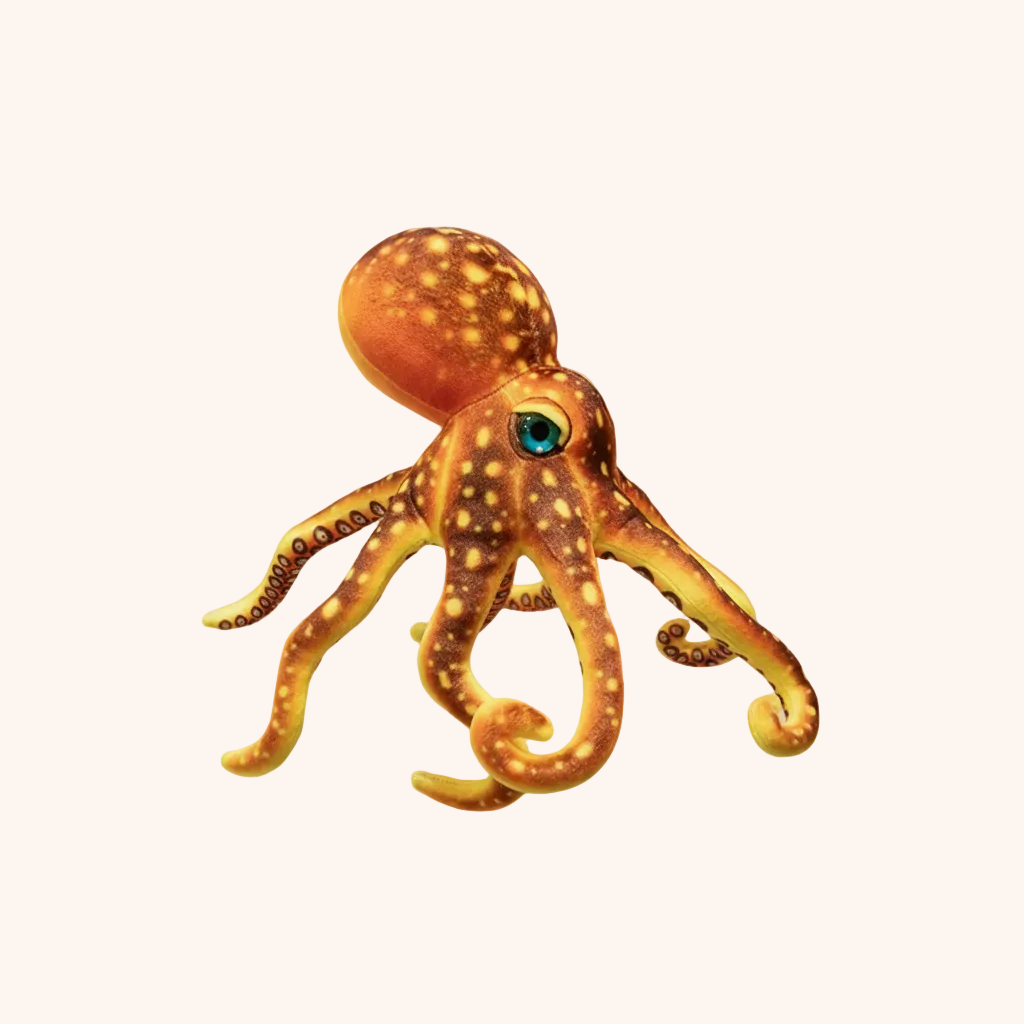 Peluche Pieuvre douce et réaliste pour chambre d’enfant - Doudoria