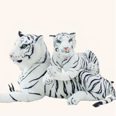 Peluche Tigre Blanc douce et réaliste pour chambre d’enfant - Doudoria