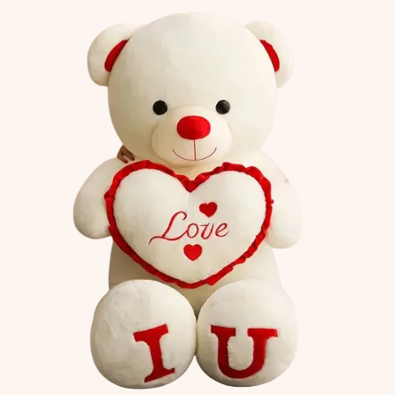 Peluche Amour XXL moelleuse et câline pour offrir ou décorer - Doudoria