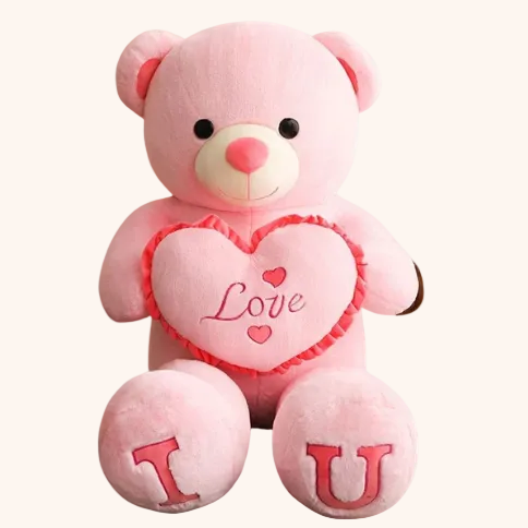 Peluche Amour XXL moelleuse et câline pour offrir ou décorer - Doudoria