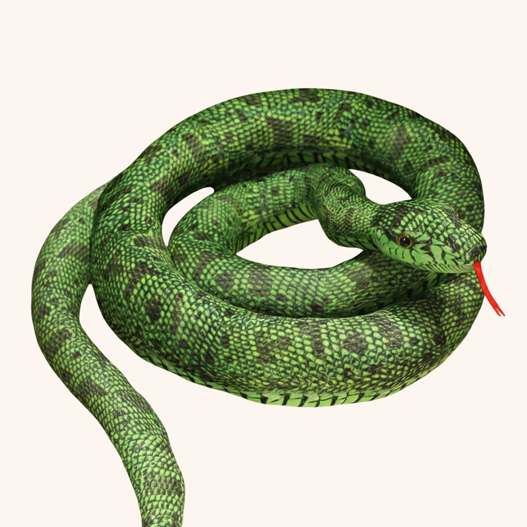 Peluche Serpent XXL douce et réaliste pour enfants - Doudoria